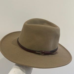 Tan crushable Stetson hat